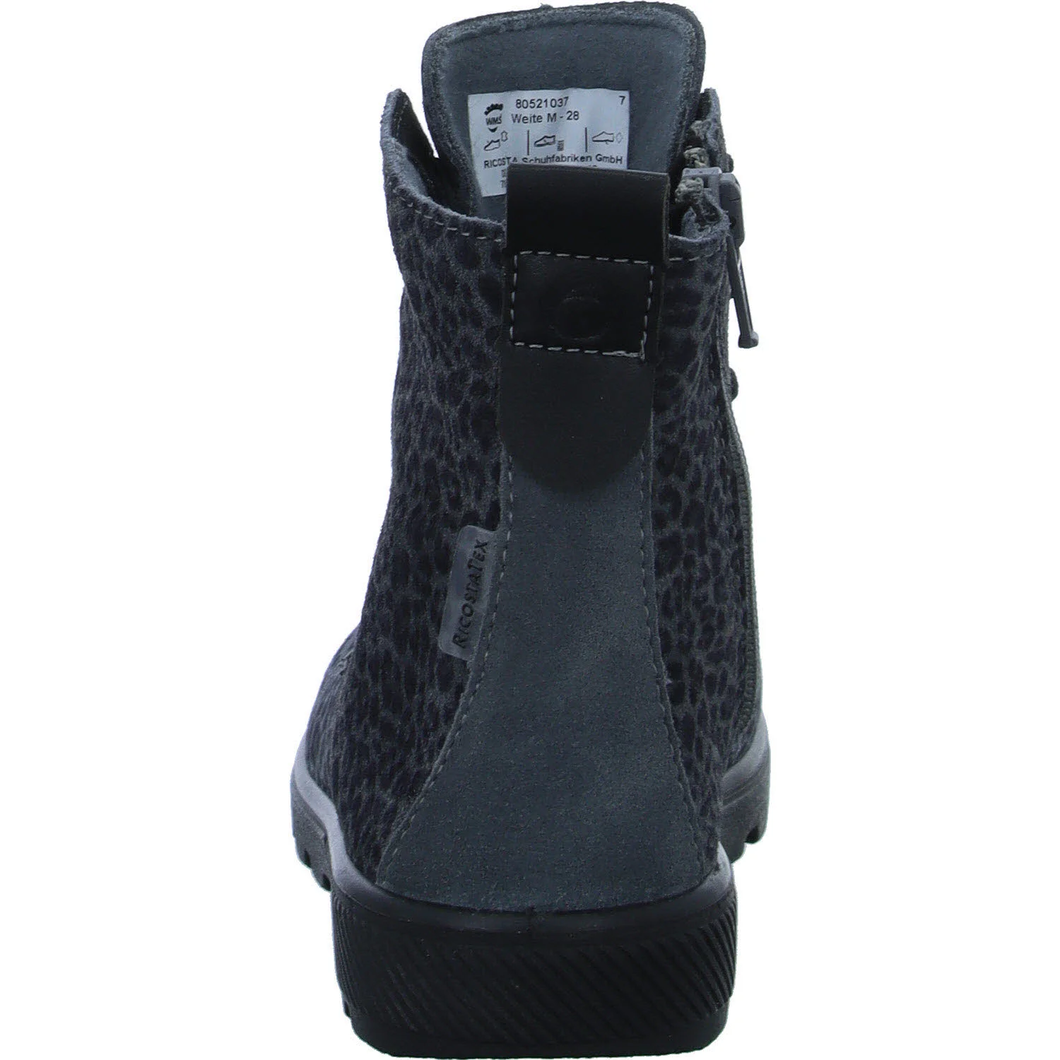 Ricosta Kinder Schnürstiefel 50 7700402/480 Anni carbon WMS mittel