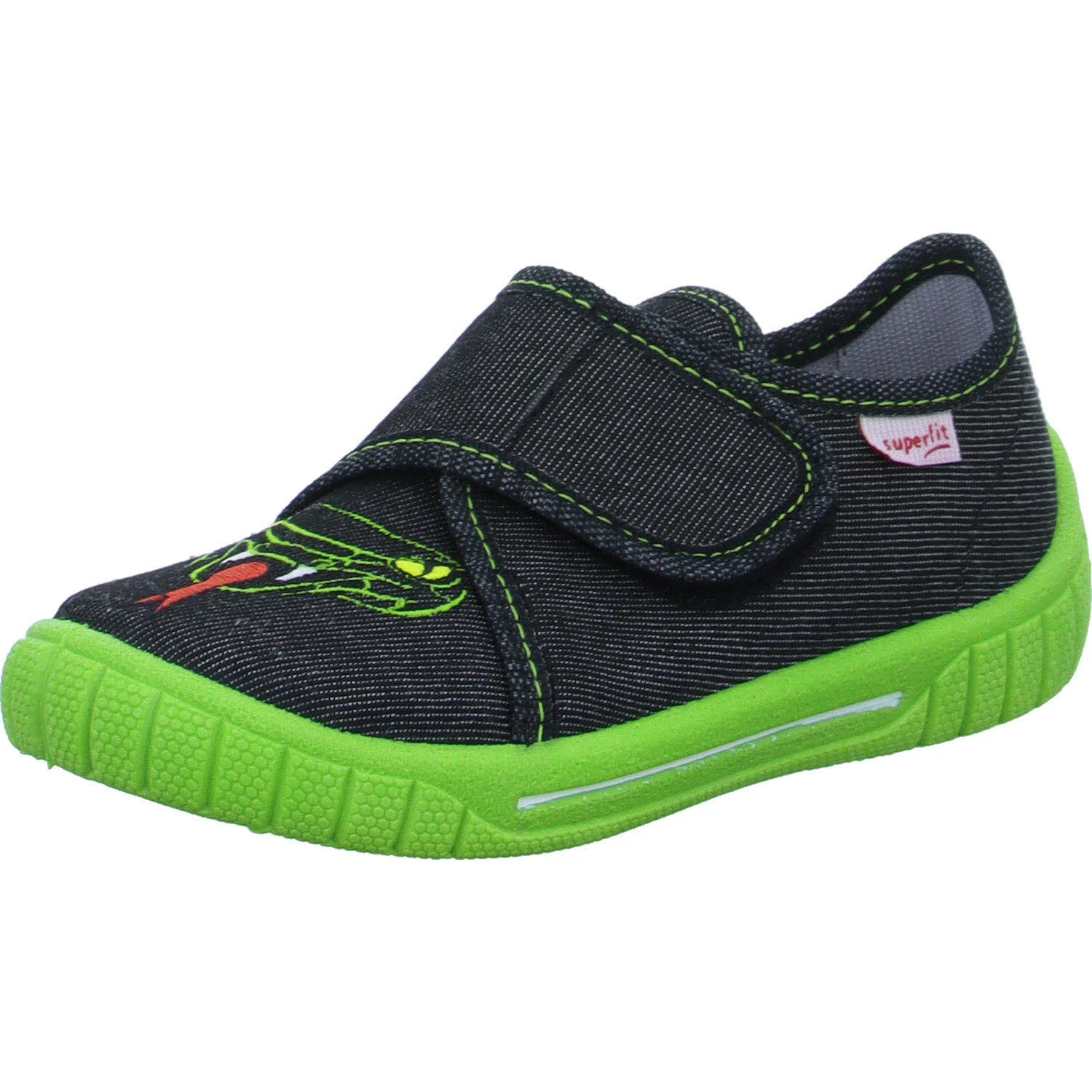 Superfit Kinder Hausschuhe 1-800278-0040 BILL schwarz WMS mittel