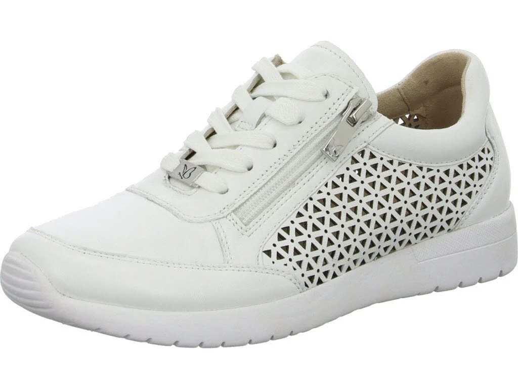 Caprice Damen Schnürschuhe 9-23550-42-102 9-23550-42 white nappa G (normal)