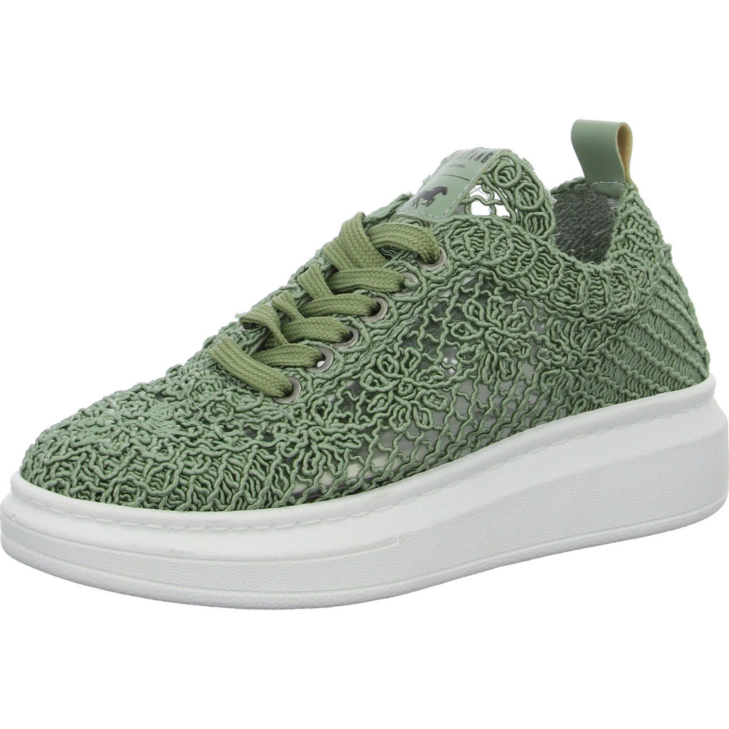 Mustang Damen Schnürschuhe 1468301-7 1468301 grün normal