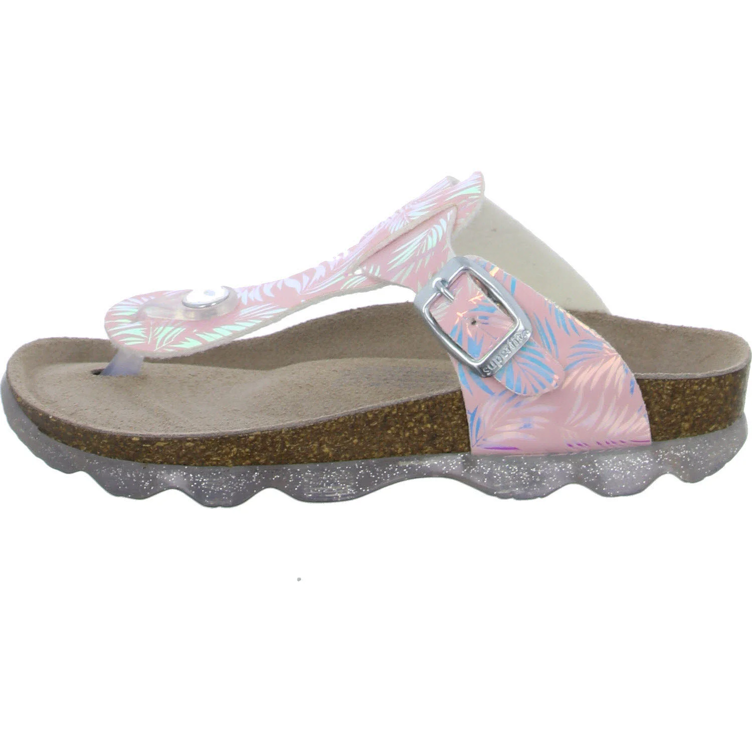 Superfit Kinder Pantoletten 000125-5500 JELLIES ROSA/SILBER WMS mittel