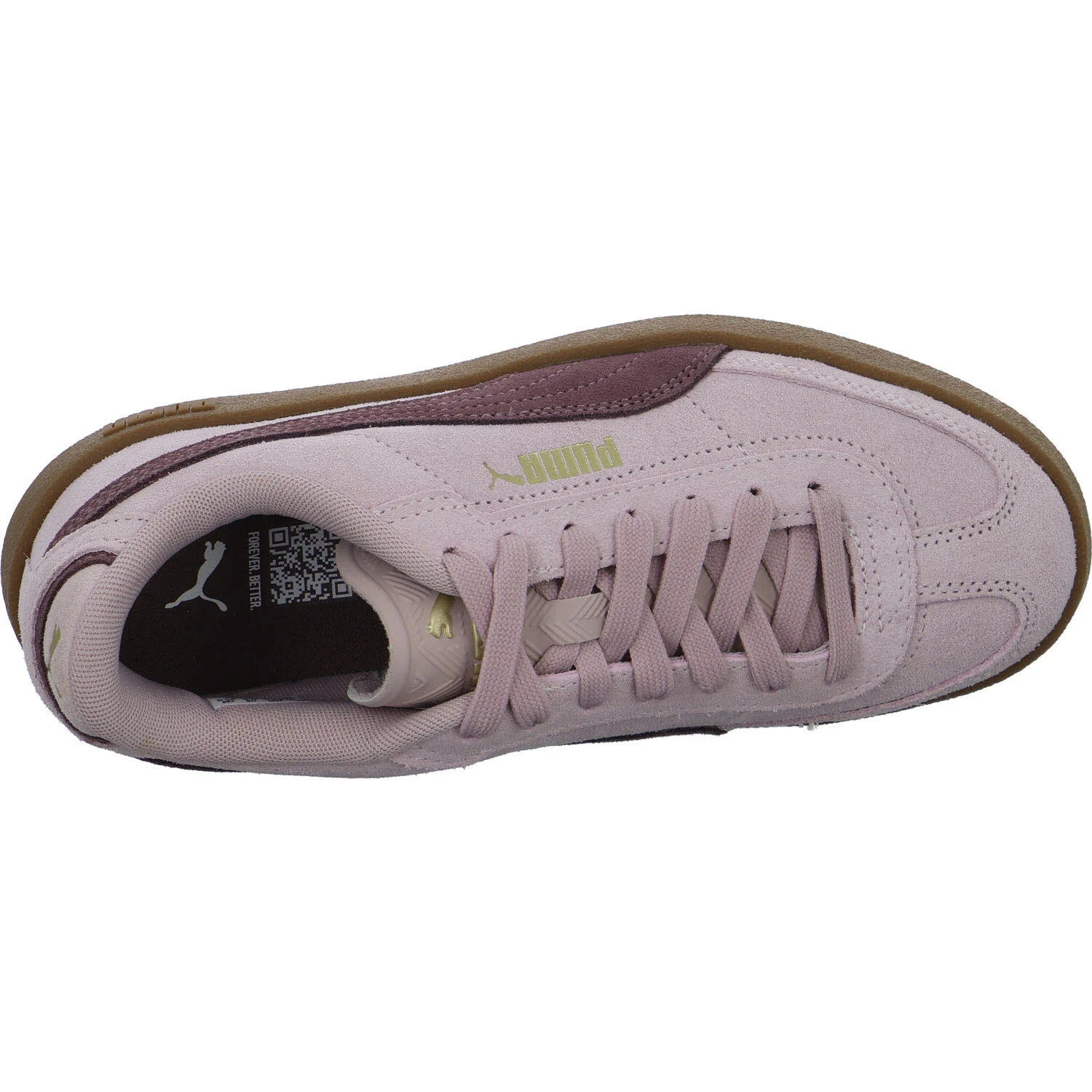 Puma Damen Schnürschuhe 400717 Puma Club II Era Suede misty pink-rich cocoa normal
