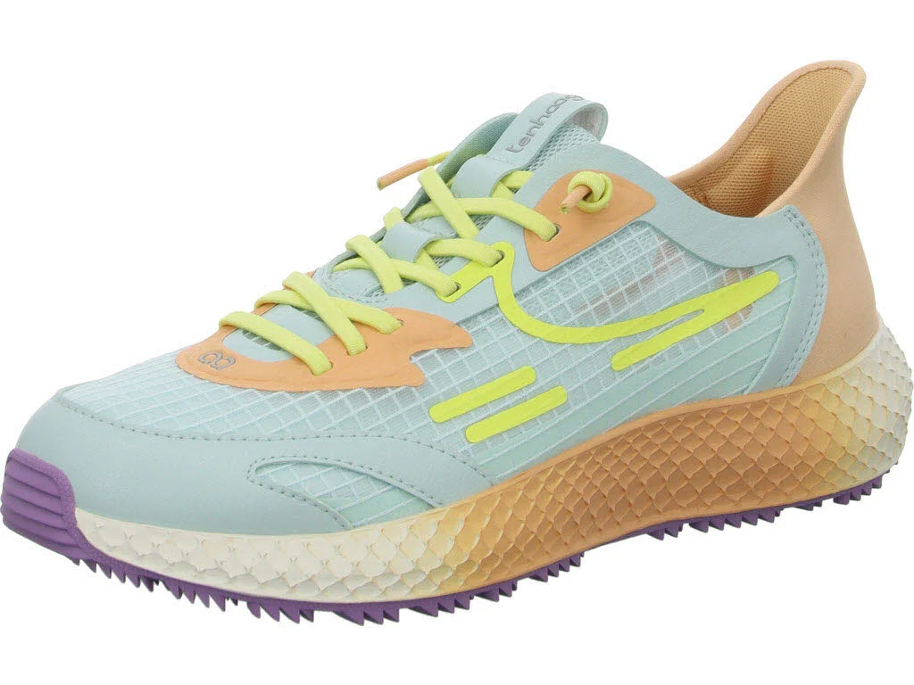 tenhaag Damen Slipper 0025-079 easyhaag sky/peach/butter normal