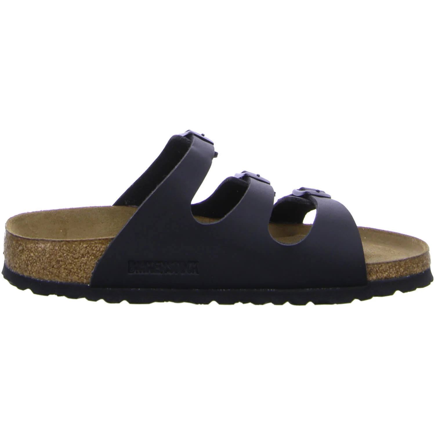 BIRKENSTOCK Pantoletten 053013 Florida Soft Footbed schwarz schmal