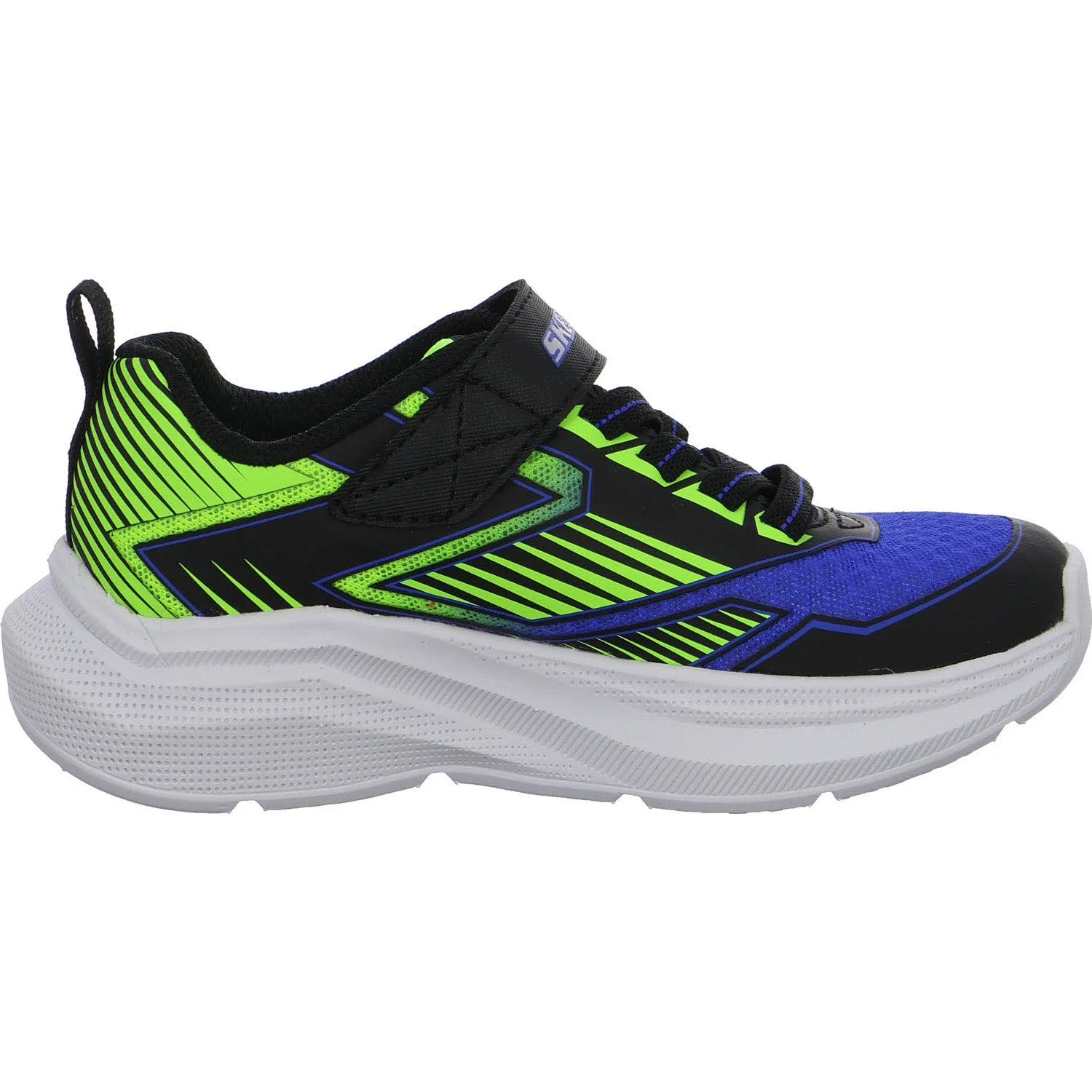 Skechers Kinderschuh zum Schlupfen 404127L BBLM Microspec Velocity - Grid-Drift black/blue normal