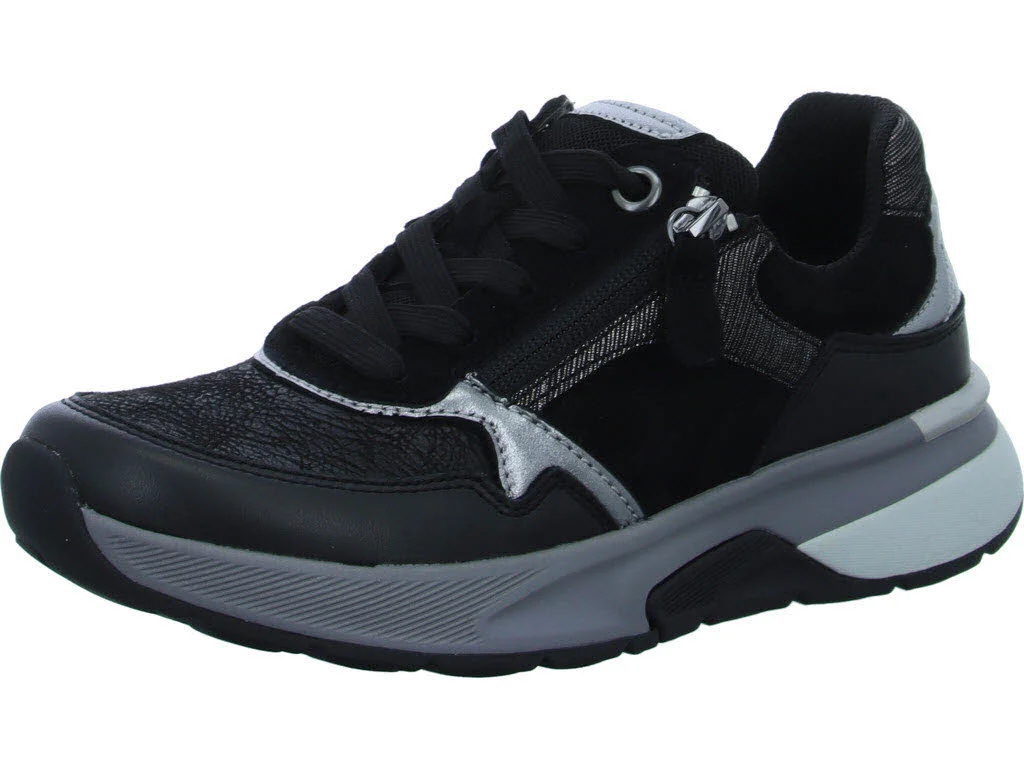 Gabor Rollingsoft Damen Schnürschuhe 0105.01.001 0105.01 black kombi G (normal)