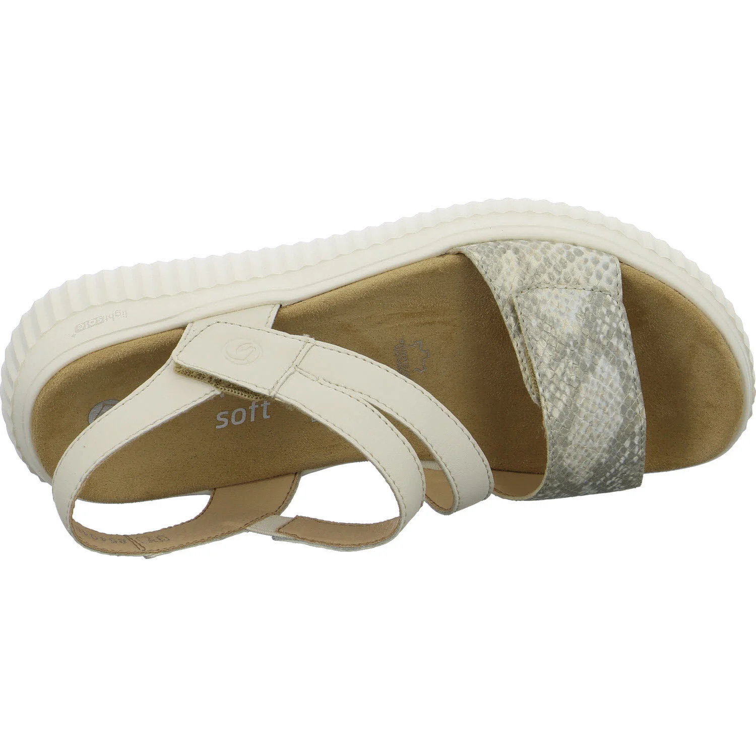 Remonte Damen Sandalen D3L51-60 D3L51 offwhite-gold/porzellan H (extra weit)