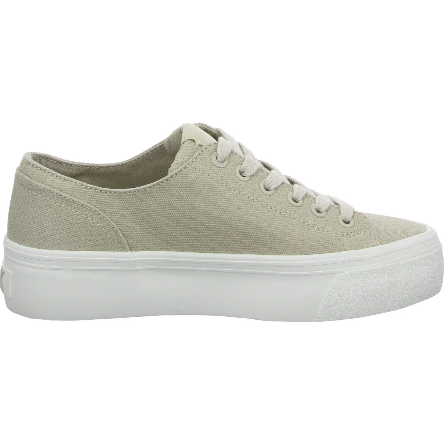 Calvin Klein Damen Schnürschuhe YW0YW01763ACF VULC FLATFORM LOW CV MG eggshell/creamy white normal