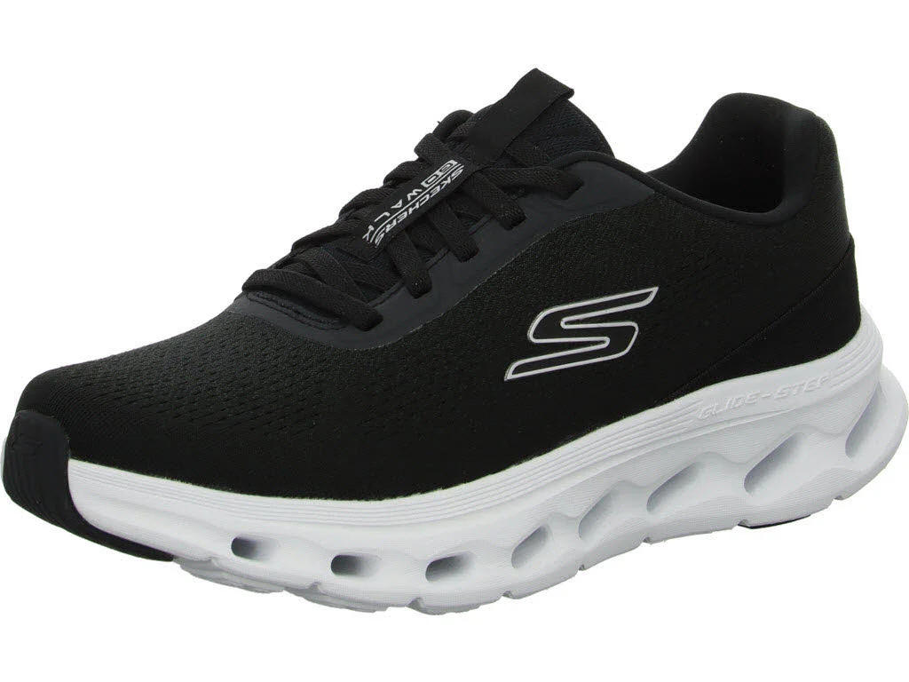 Skechers Herren Slipper 217020 BKW Glide-Step 2.0 - VIC black/white normal