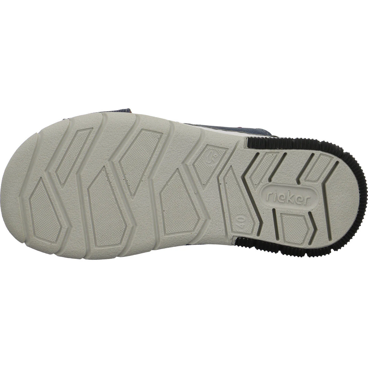 Rieker Pantoletten 25250-14 25250 atlantis/blei/denim G 1/2 (weit)