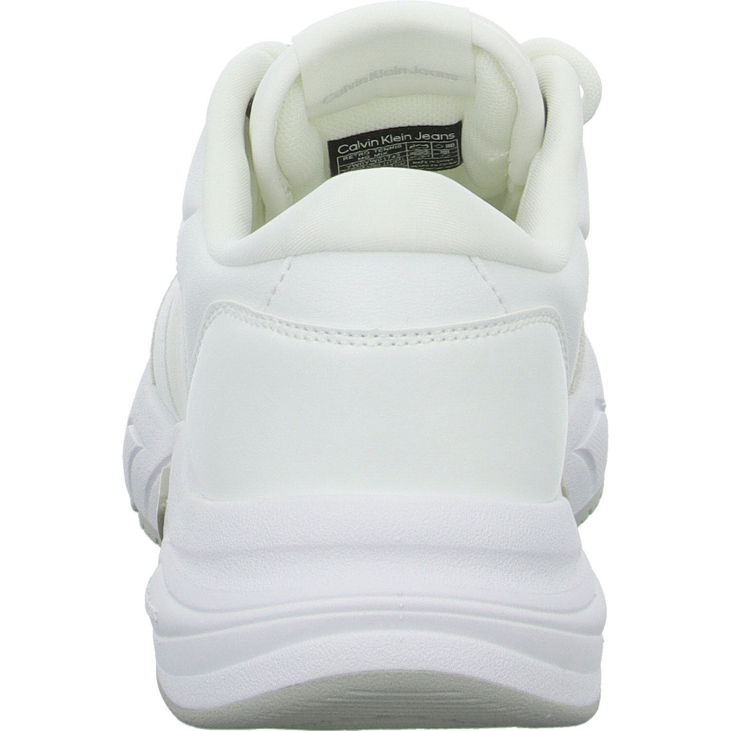 Calvin Klein Damen Schnürschuhe YW0YW01743YAF RETRO TENNIS MG MIX brigth white normal
