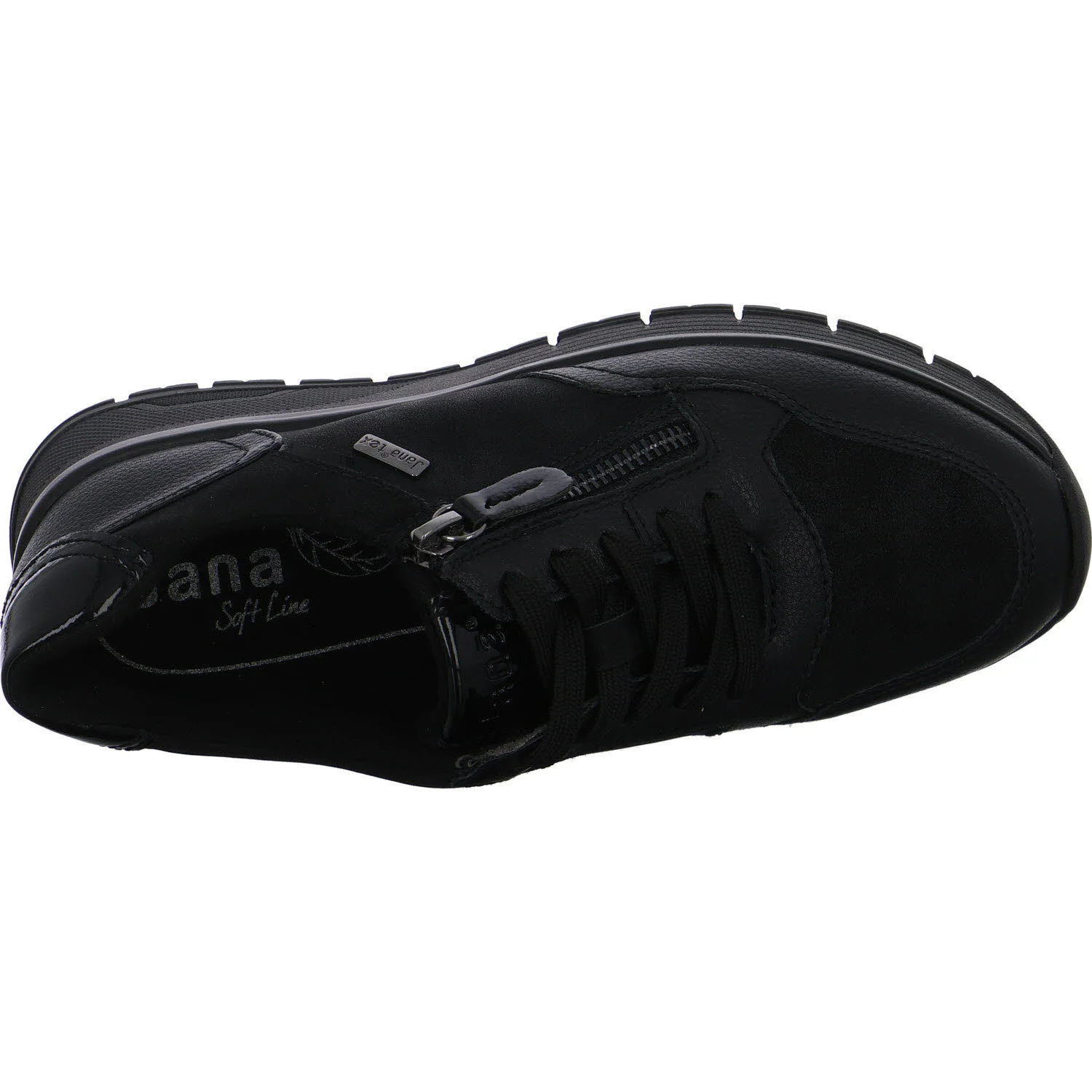 Jana Damen Schnürschuhe 8-23762-45-007 8-23762-45 black uni H (weit)