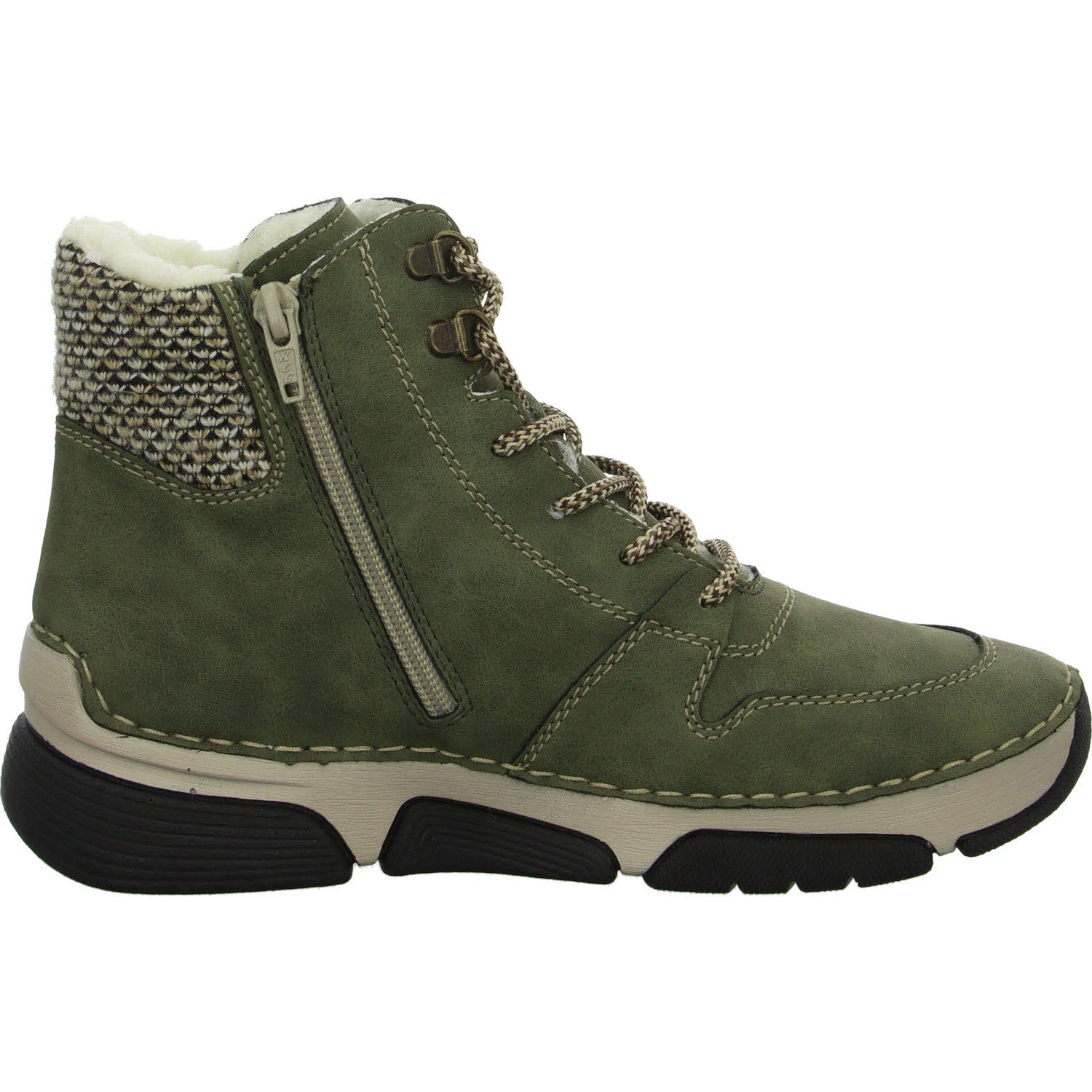 Element 7 von 8 (Bild) – Rieker Damen Schnürstiefel warm 45955-54 45955 liane/schwarz-kiesel F 1/2 (normal)