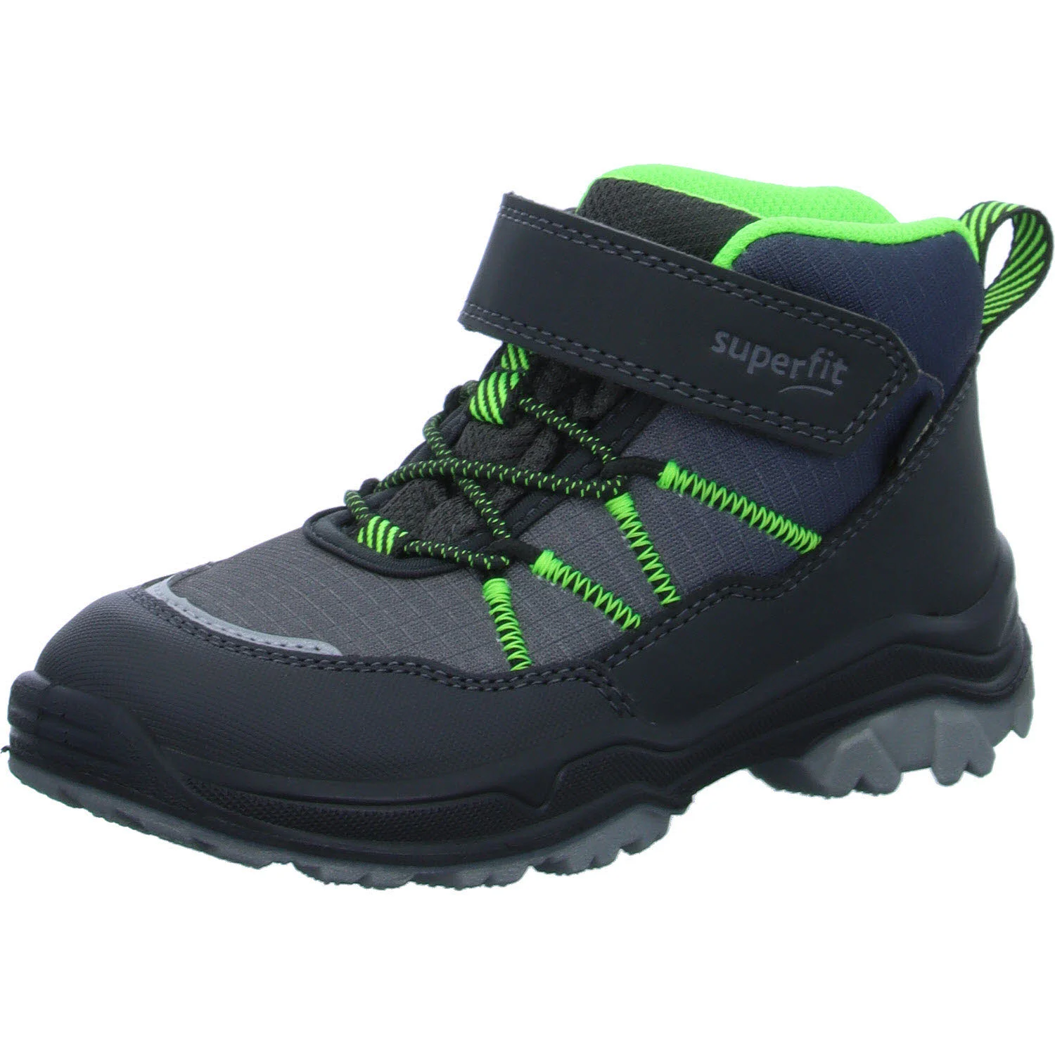 Element 2 von 8 (Bild) – Superfit Kinder Winterstiefel 1-000055-2000 Jupiter grau/hellgrün WMS weit