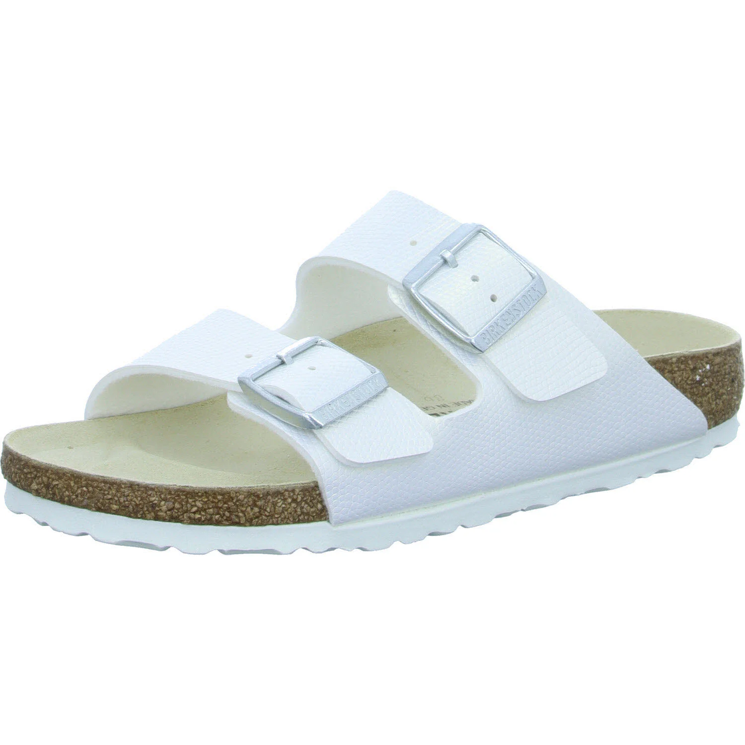 Element 2 von 8 (Bild) – BIRKENSTOCK Pantoletten 1026500 Arizona Birko-Flor shiny lizard white schmal