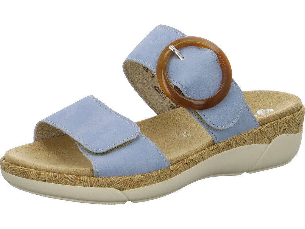 Remonte Damen Pantoletten R6858-10 R6858 aqua F 1/2 (normal)