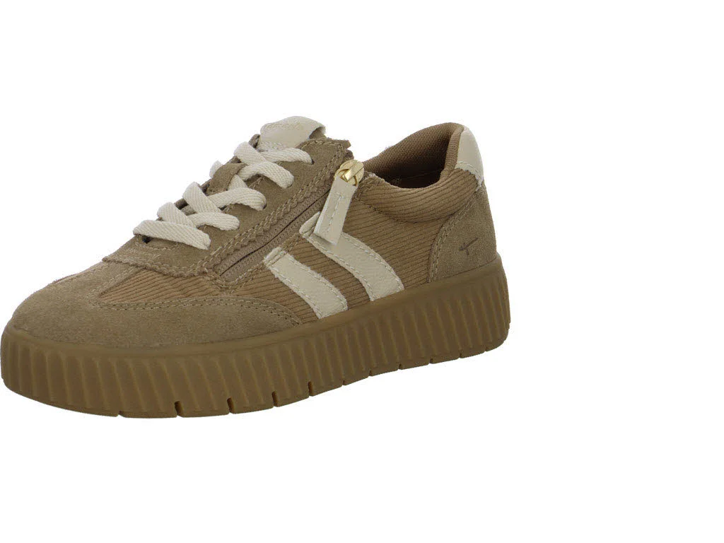 Tamaris Comfort Damen Schnürschuhe 8-83739-47/321 8-83739-47 camel/cord weit