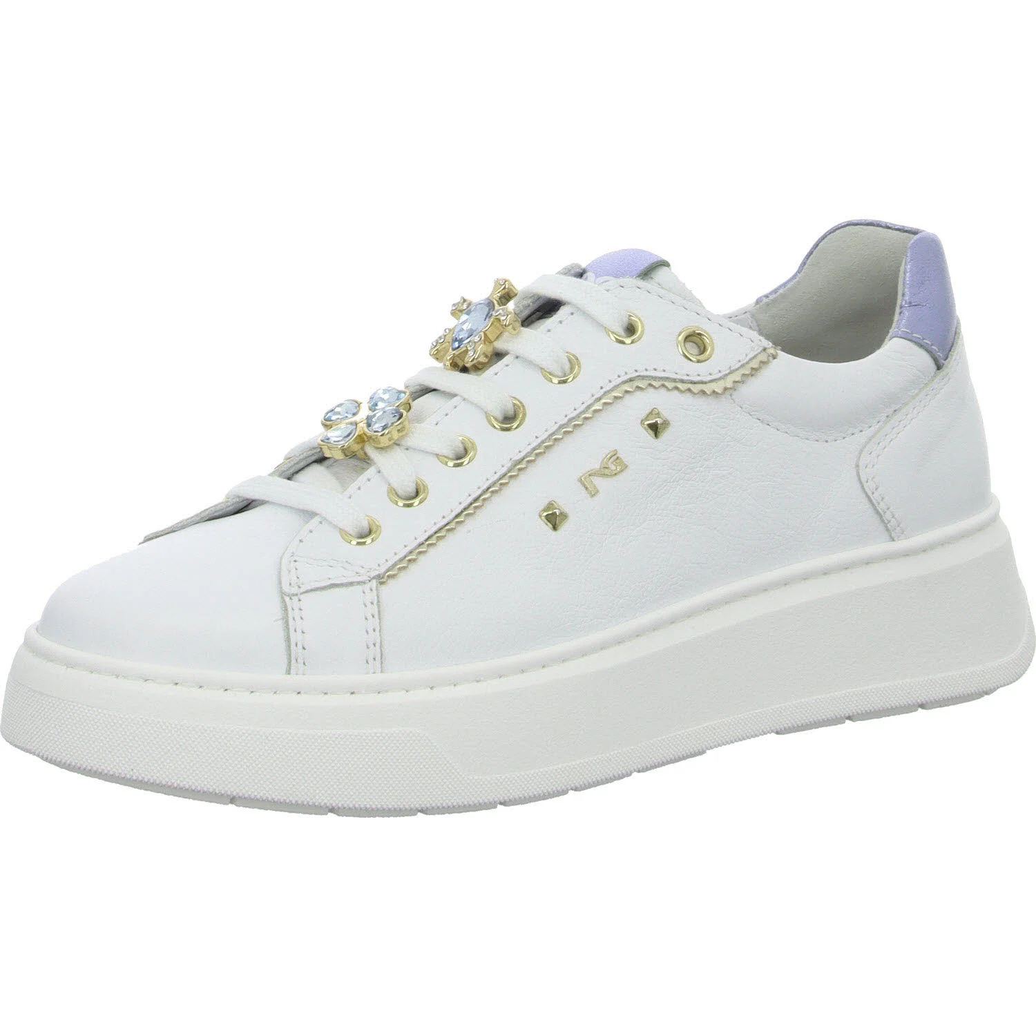 NeroGiardini Damen Schnürschuhe E513060D 707 E513060D bianco normal