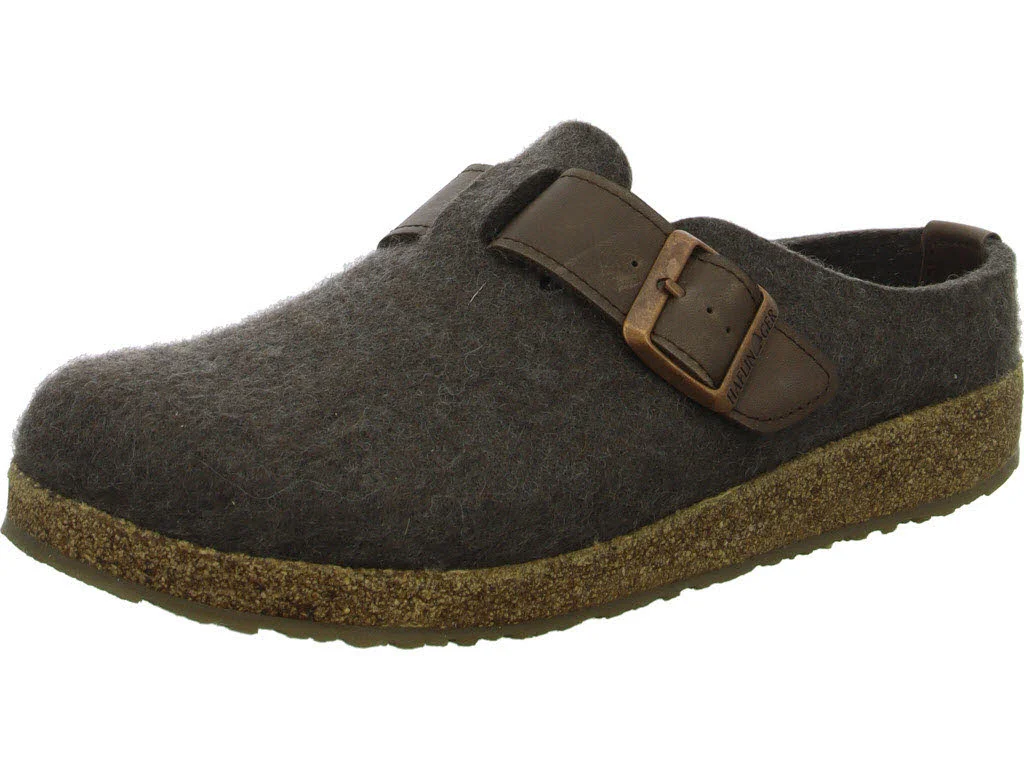 Haflinger Herren Winterpantoffel 712022-0-63 Grizzly Chicago braunmeliert normal