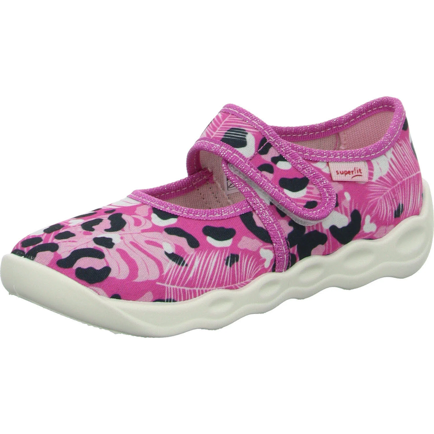 Superfit Kinder Hausschuhe 1-006272-5500 Bubble rosa/mehrfarbig WMS mittel