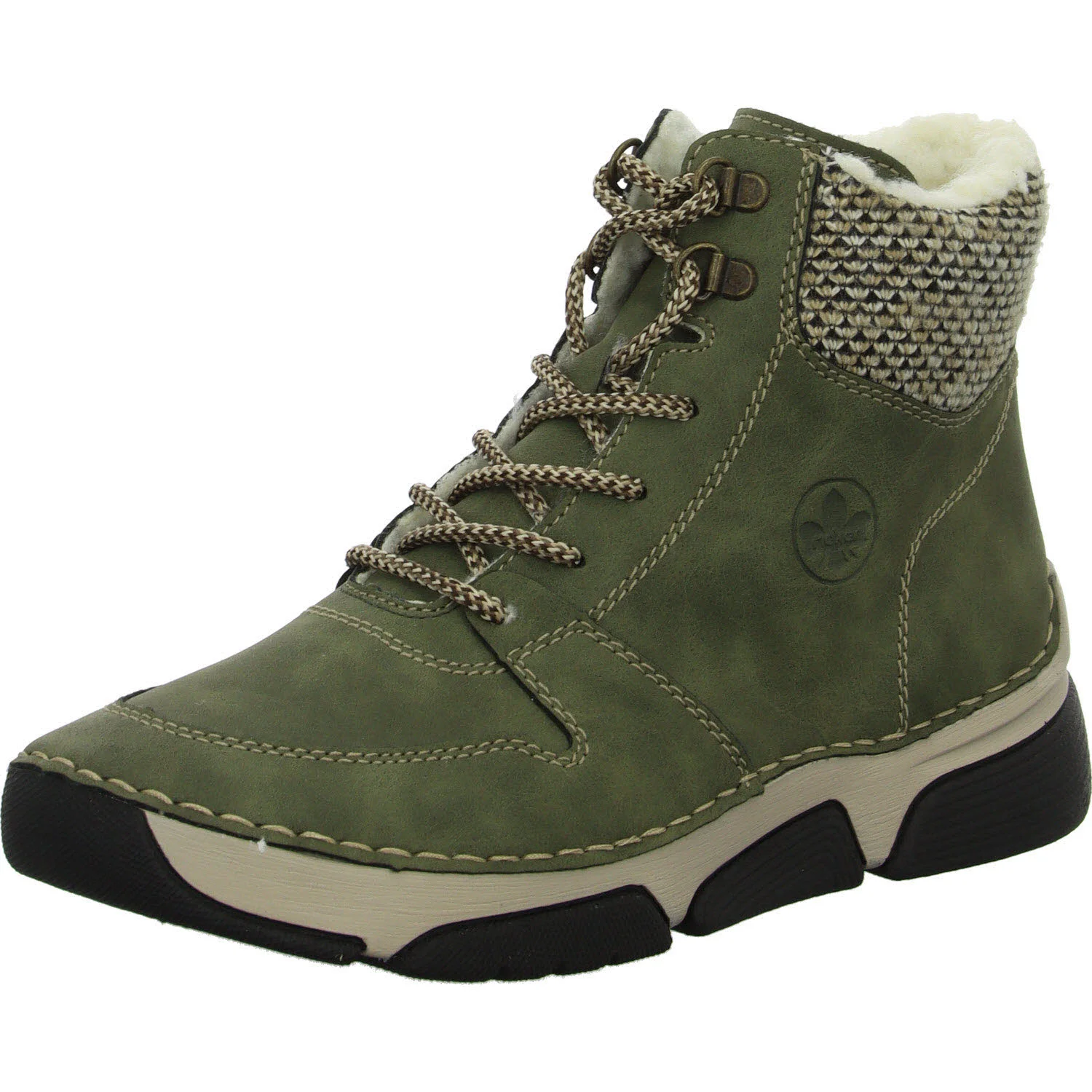 Element 2 von 8 (Bild) – Rieker Damen Schnürstiefel warm 45955-54 45955 liane/schwarz-kiesel F 1/2 (normal)